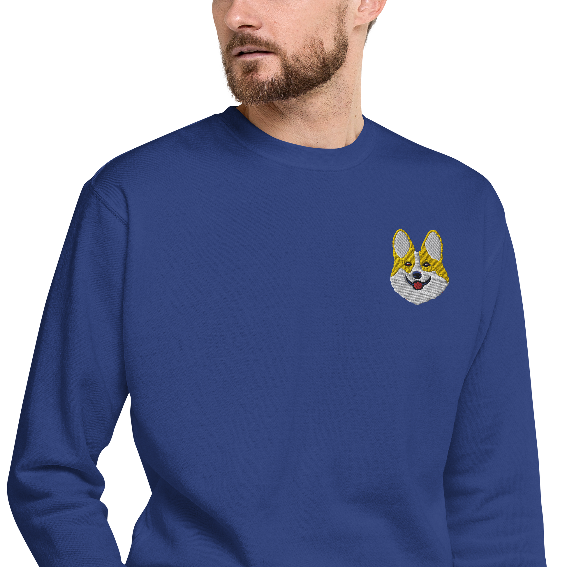 Corgi Smile Unisex Premium Sweatshirt.