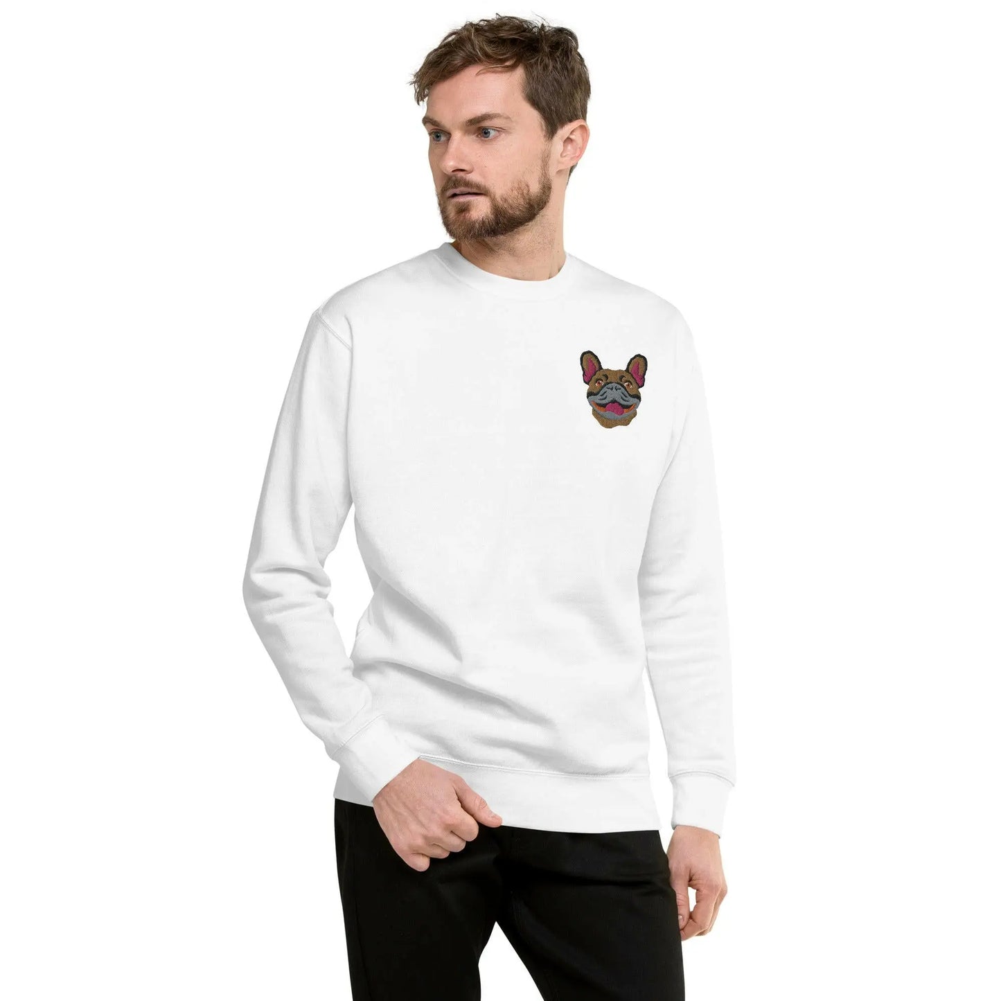 French Bulldog Unisex Premium Sweatshirt.