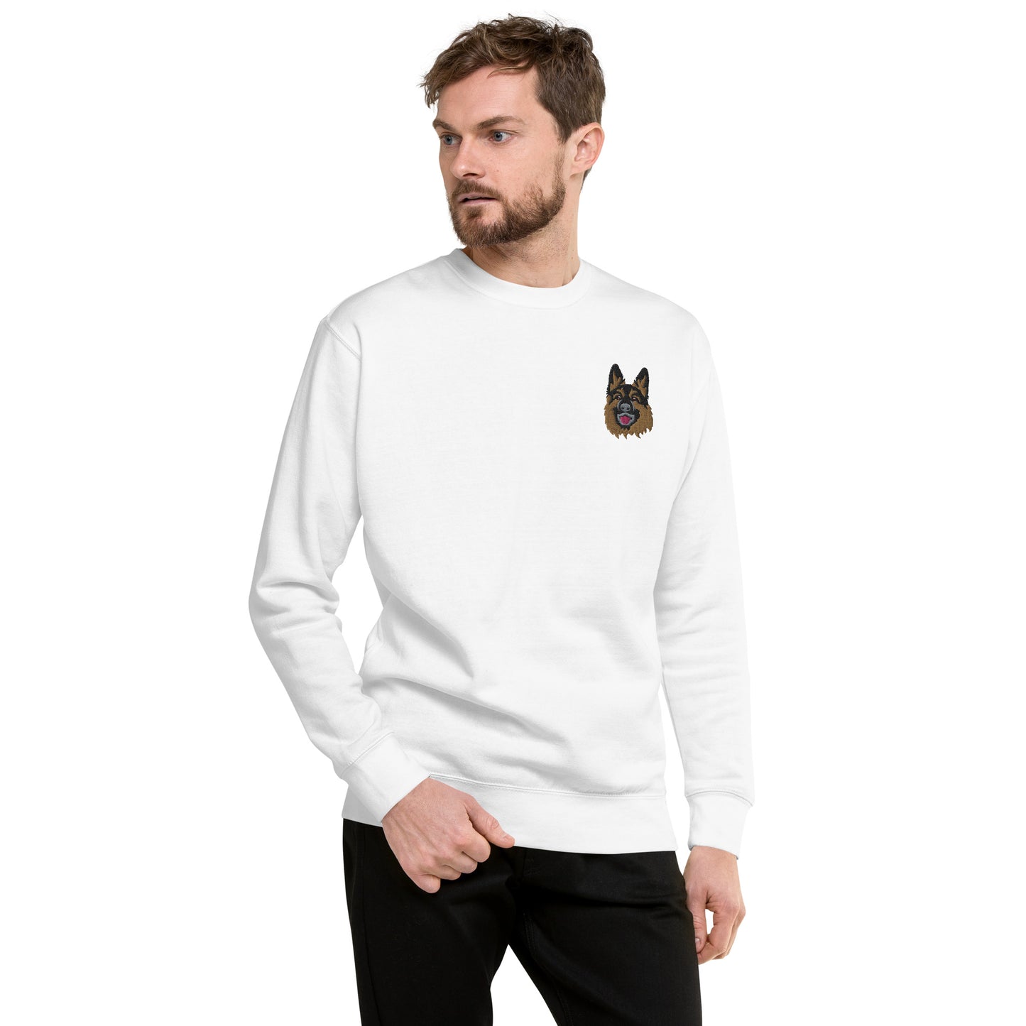 German Shepherd Unisex Premium Sweatshirt.