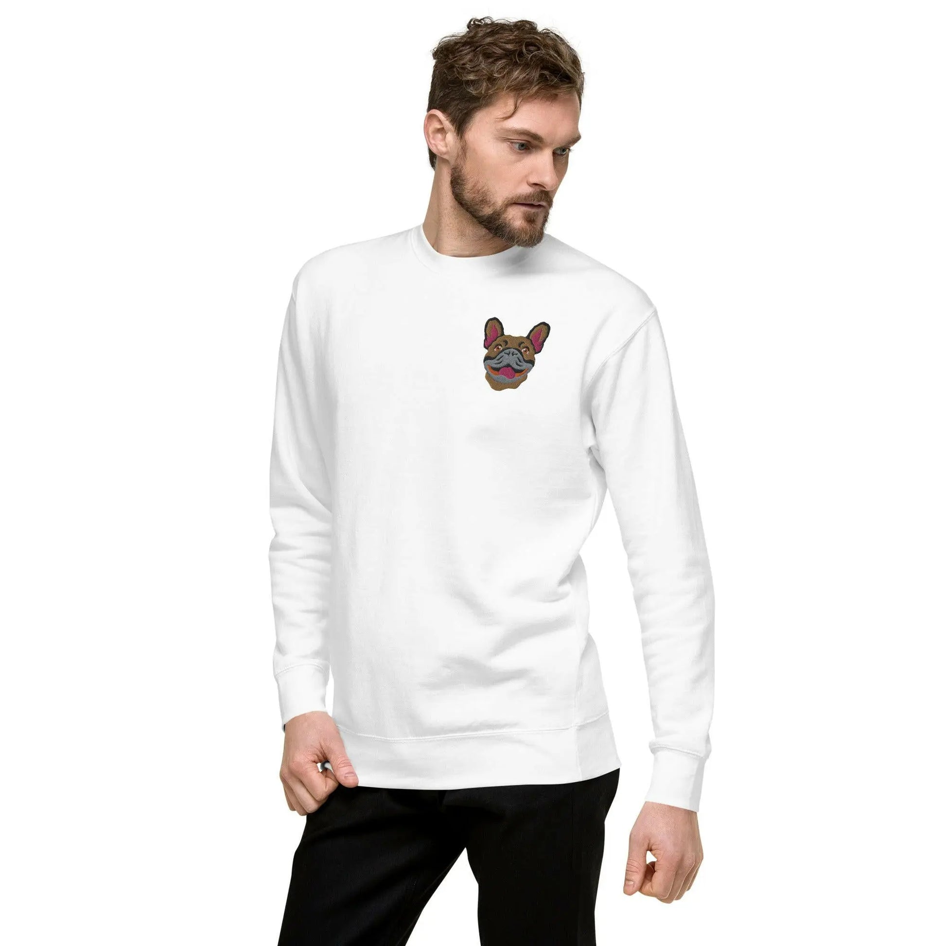 French Bulldog Unisex Premium Sweatshirt.