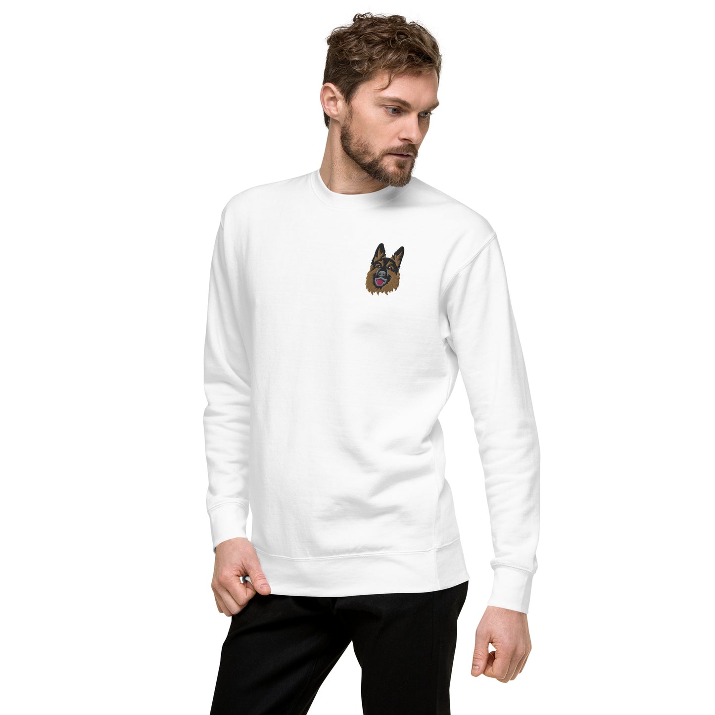 German Shepherd Unisex Premium Sweatshirt.